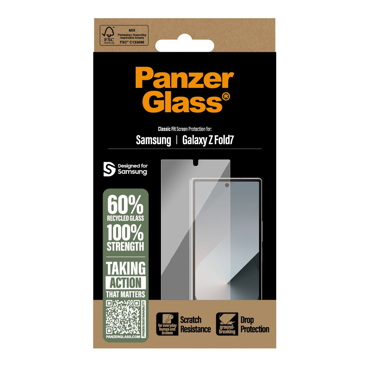 PanzerGlass® Screen Protector Samsung Galaxy Z Fold7 | Classic Fit